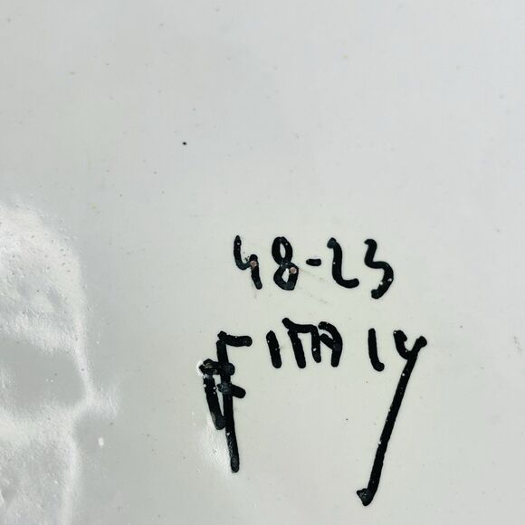 Italy Pottery Majolica Snack Tray Cup Holder Galletto Rooster Terracotta VTG - Picture 16 of 16